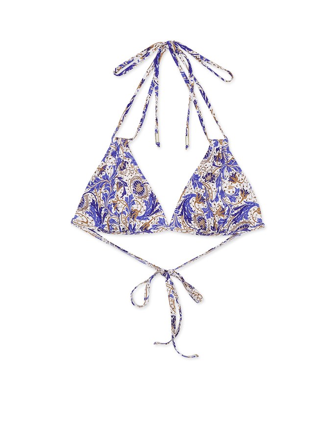 【PUSH UP】3Way Printed Bikini Top Double Strap And Bra Padded