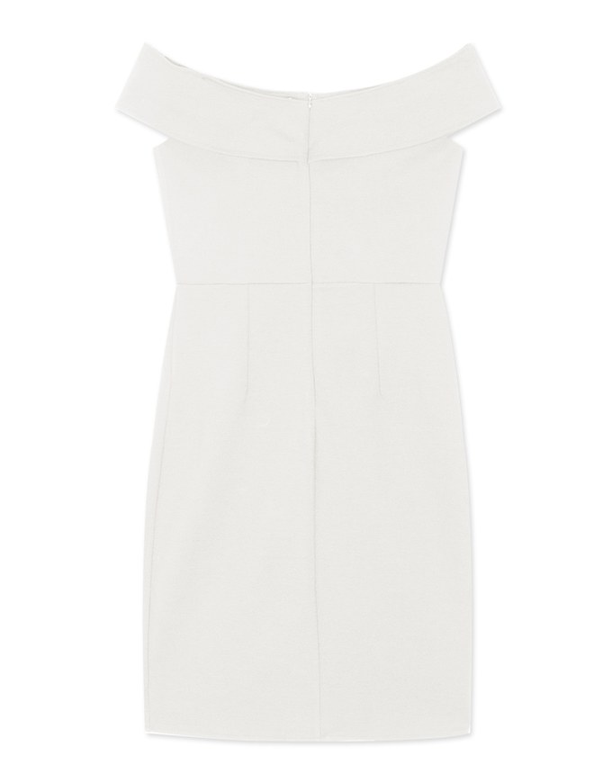 Off Shoulder Lapel Bodycon Dress