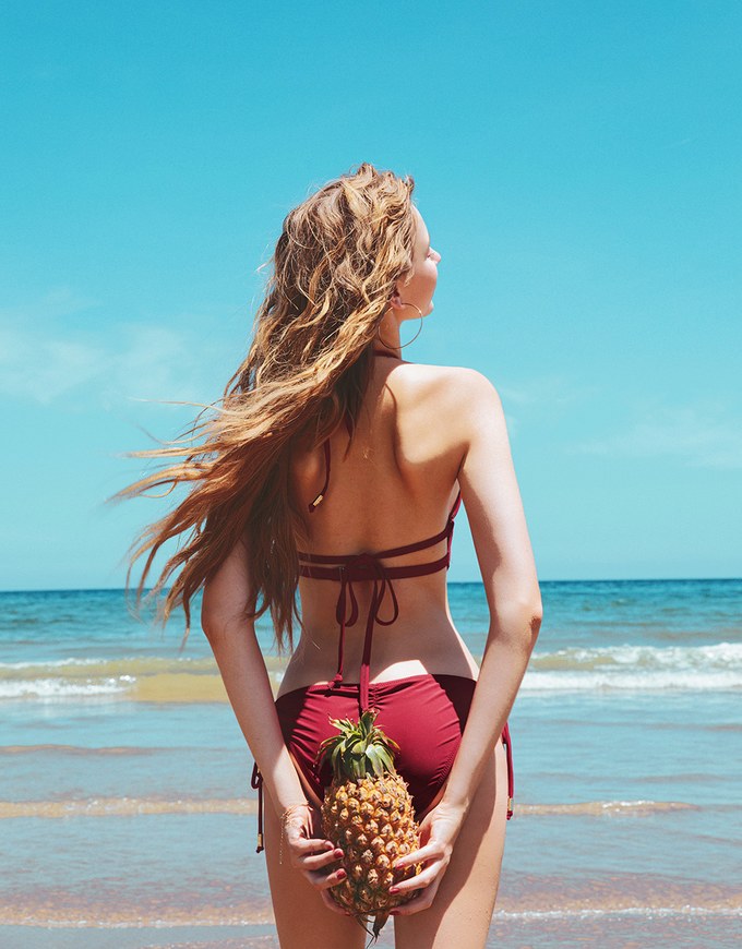 【PUSH UP】3Way Double Strap One Piece Swimsuit Bikini