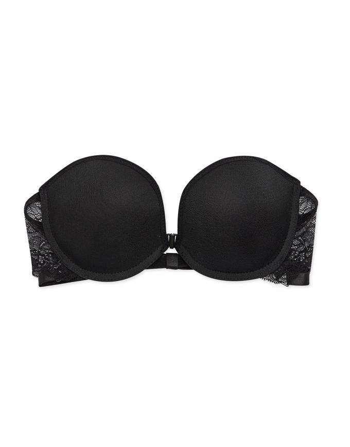 Cross Back Sexy Side Lace Strapless Bra