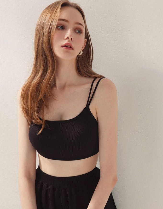 Dual-Strap Back Cross Bralette