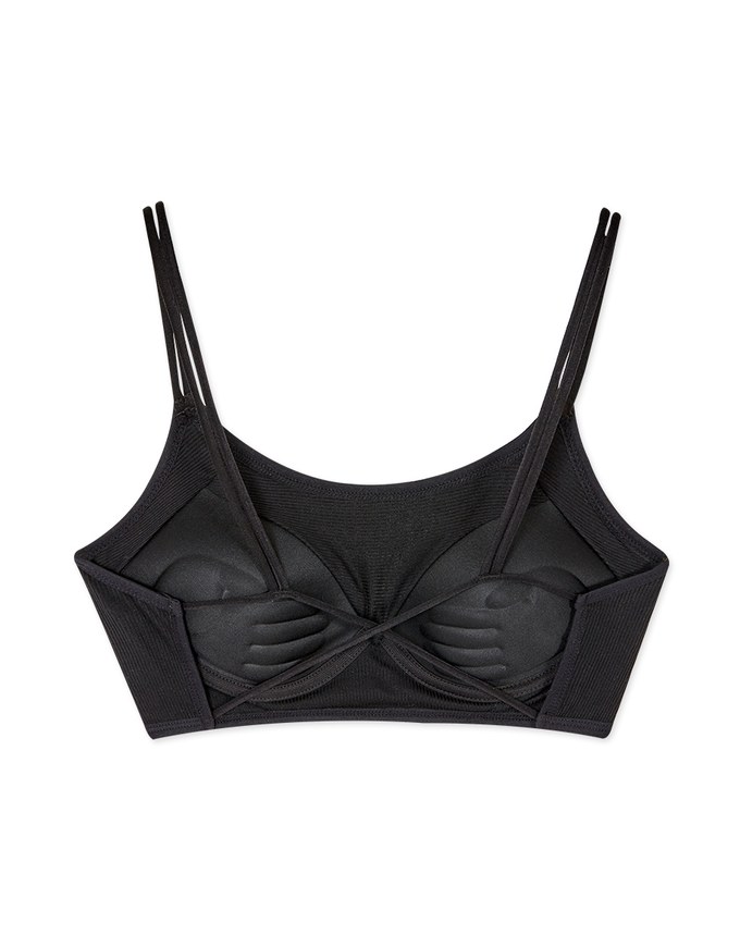 Dual-Strap Back Cross Bralette