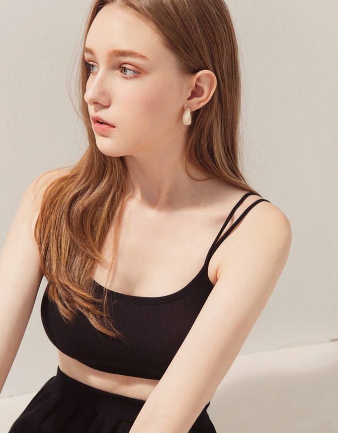 Dual-Strap Back Cross Bralette