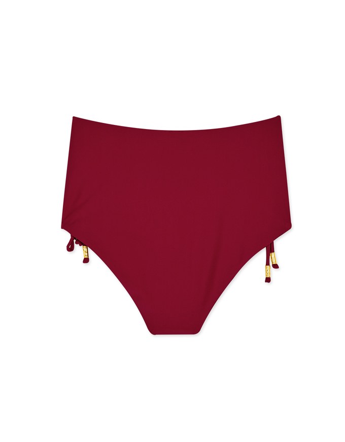 High Waisted Side Lace-Up Bikini Bottom