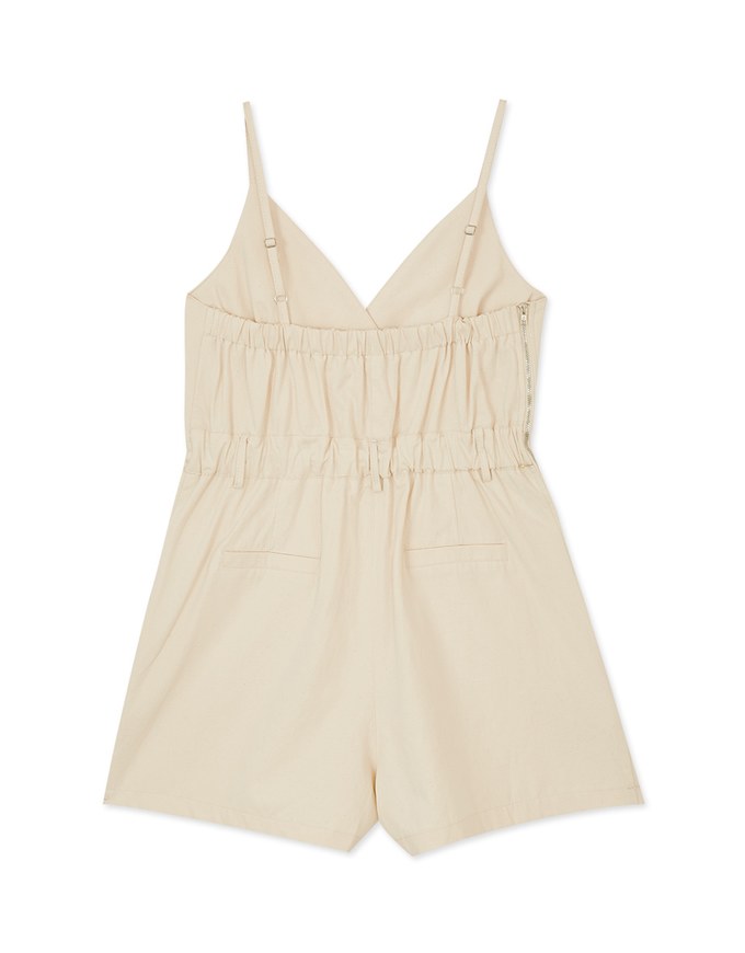 Low Cut V Neck Playsuit