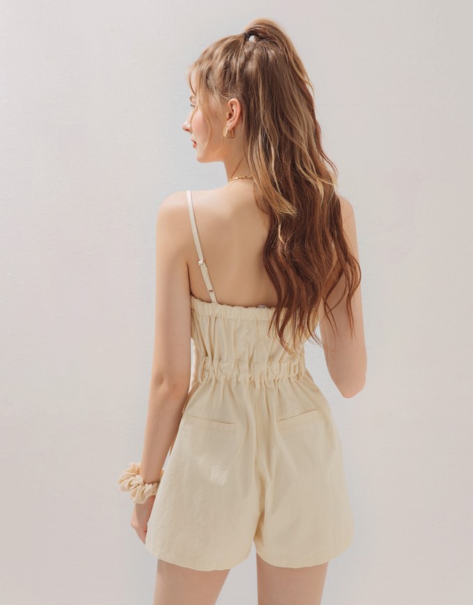 Low Cut V Neck Playsuit
