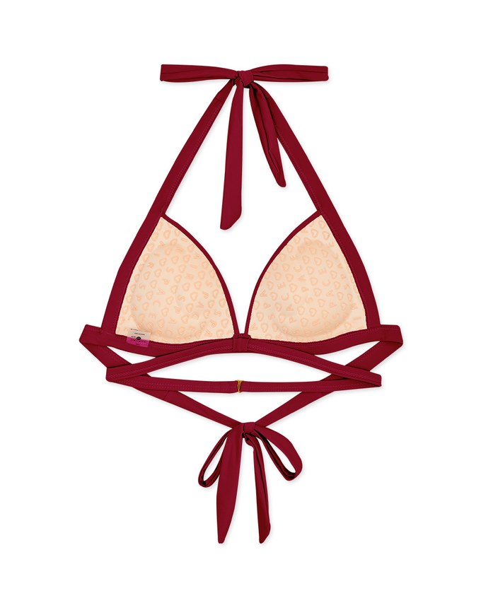 【PUSH UP】3Way Push Up Thick Strap Bikini Top (Thick Padded)