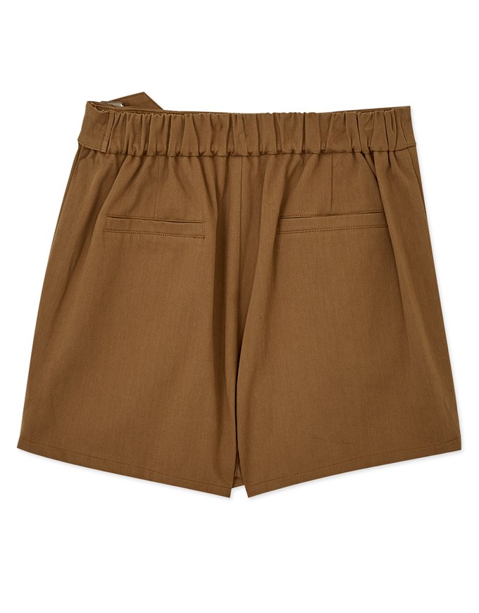Stylish Pocket Elastic A-Line Skorts