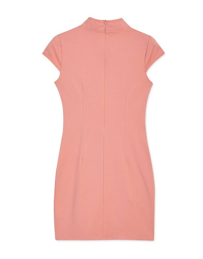 Qipao DRESS Textured Slit Cheongsam