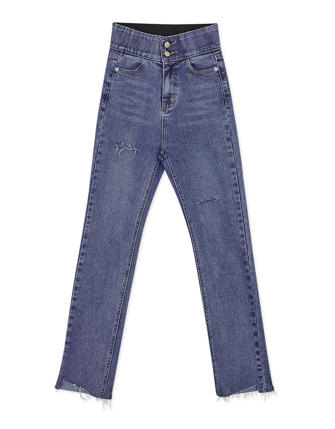 No Filter Shape-Up Slimming Straight-Leg Denim Jeans Pants