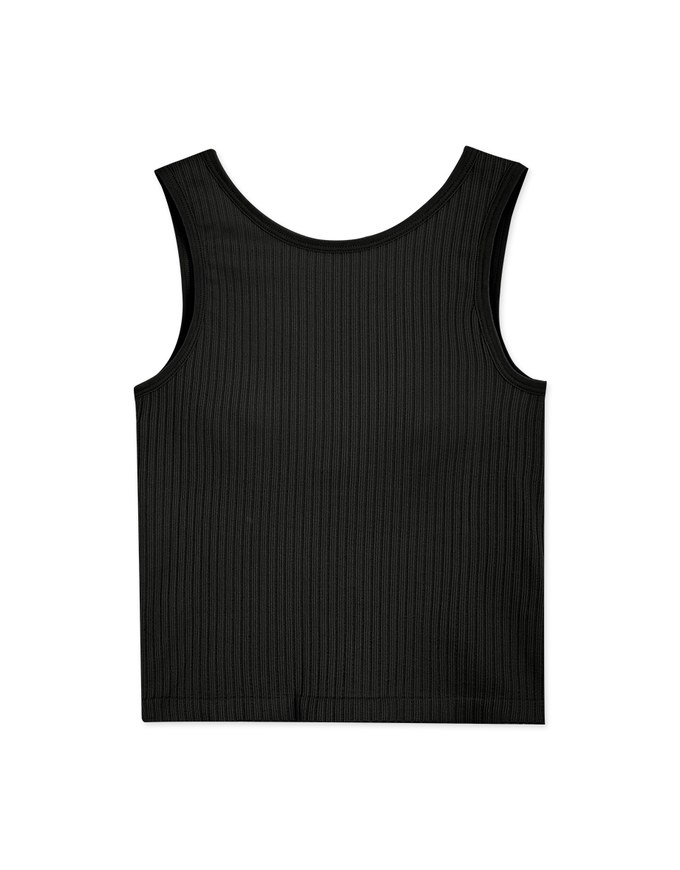 Little V Notch Neck Striped Bra Top