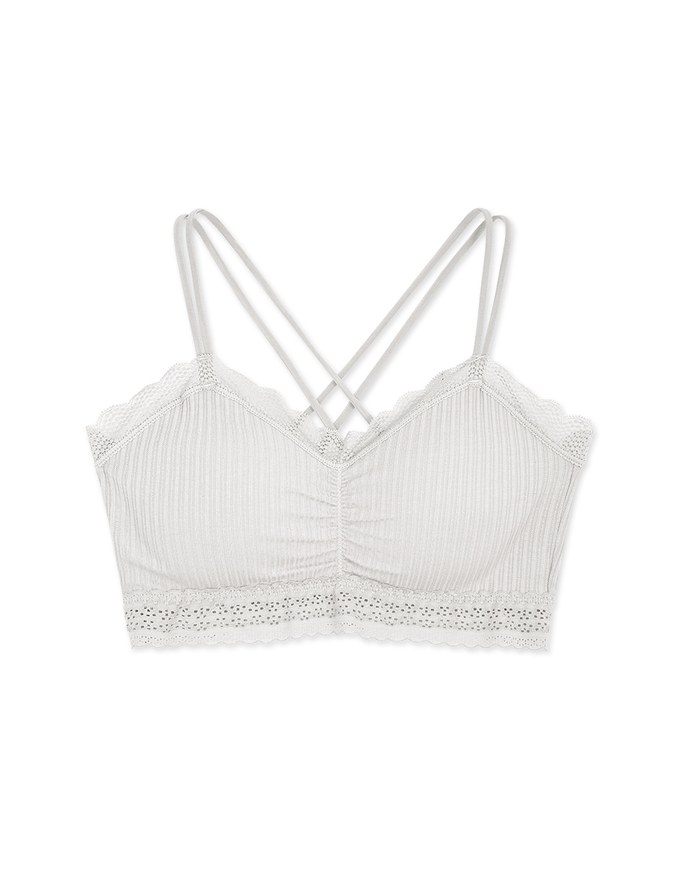 Comfy Seamless Scrunch Lace Bralette