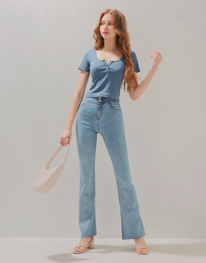 Vintage Round Neck Knit Top