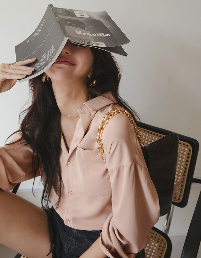 Anti-Wrinkle Iron Free Blouse Shirt