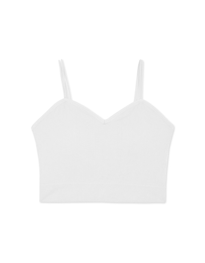 Dual-Strap Sweetheart Bra Top (With Detachable Bra Pad)
