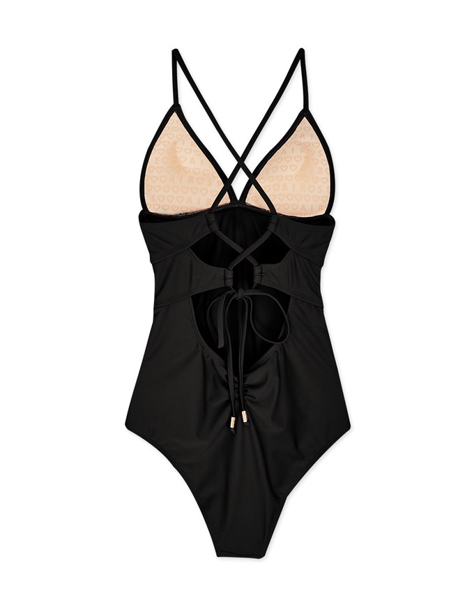 【EXTRA BODICE LENGTH】Tall Girl-Crossback Waist Trainer Sculpting Swimsuit Push Up Bra Padded