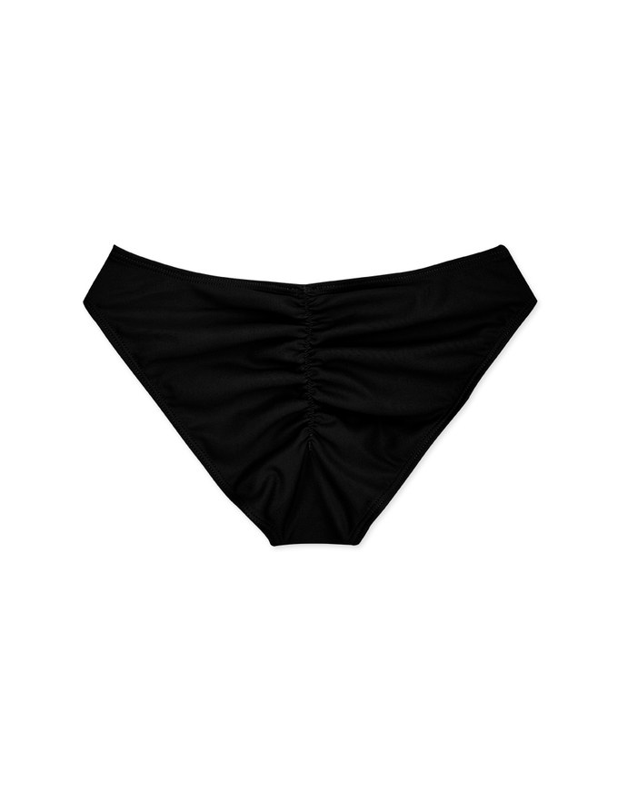Plain Ruched Back Bikini Bottom