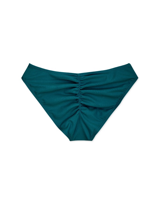 Plain Ruched Back Bikini Bottom