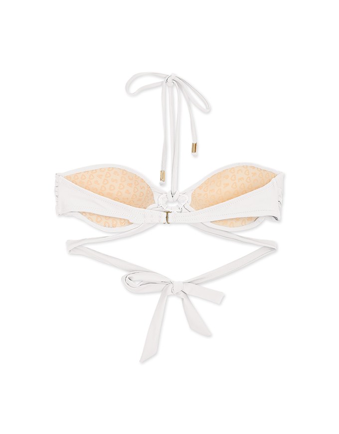 【PUSH UP】2Way Ring-Embellished Bikini Top