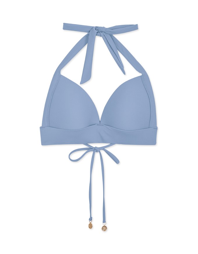 【PUSH UP】Cropped Corset Bikini Top With Bra Padded