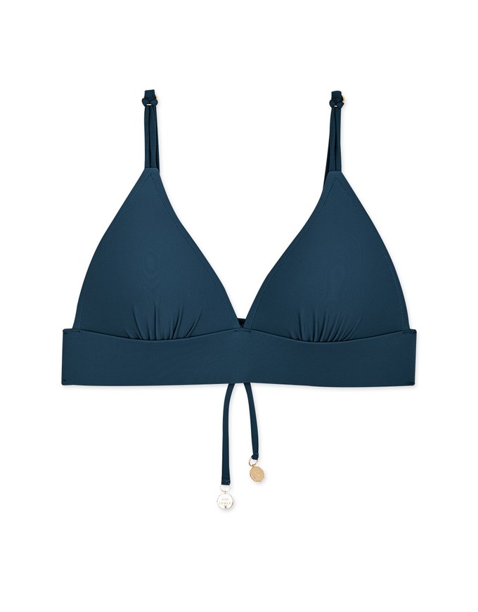 【PUSH UP】Cropped Corset Bikini Top With Bra Padded