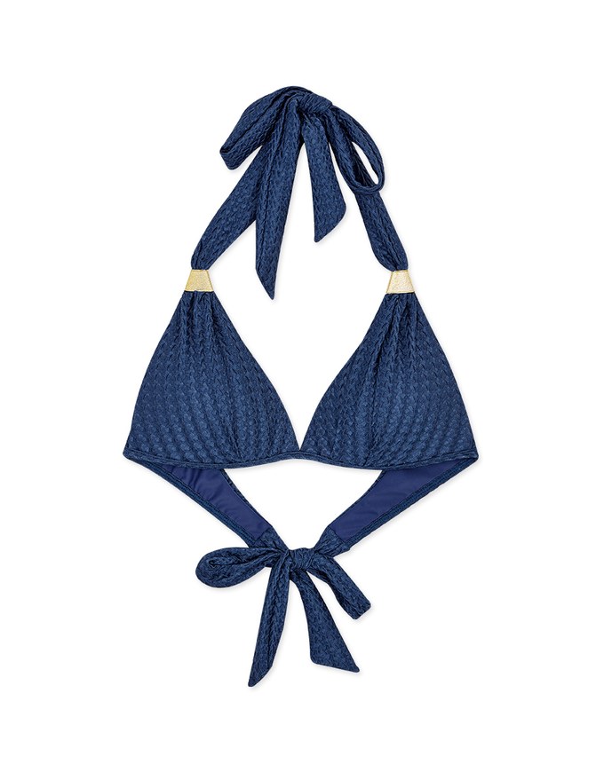【PUSH UP】Bohemien Weave Braided Straps Bikini Top (Thick Padded)