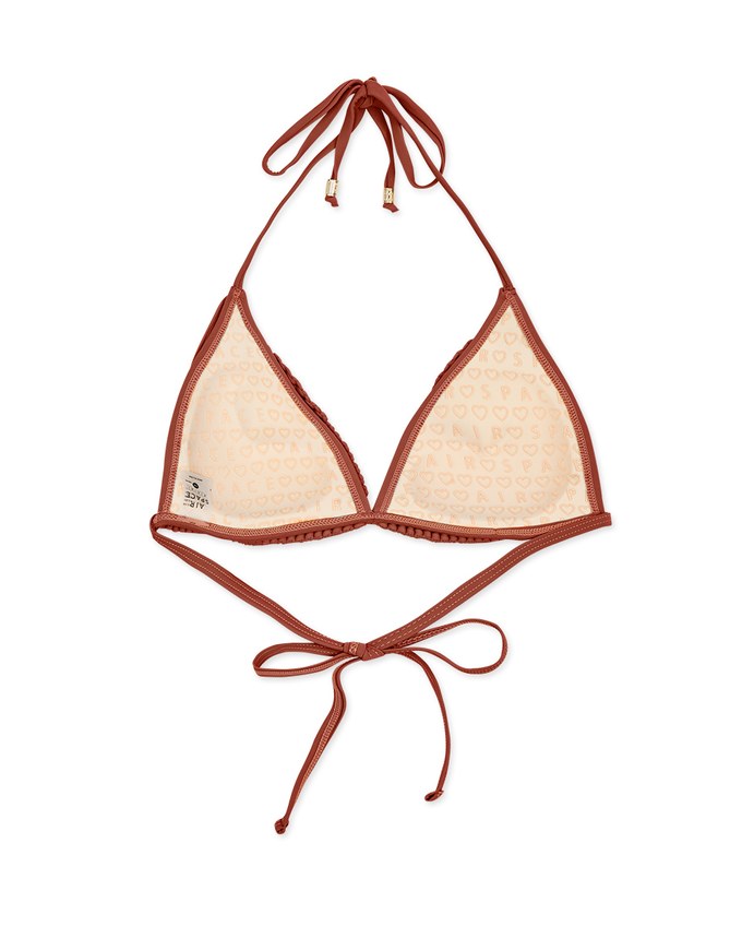 【PUSH UP】Bohemien Weave Braided Bikini Top With Bra Padded