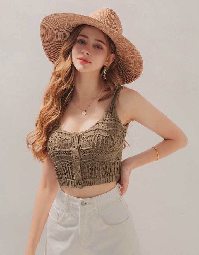 Knit Crop Tank Top