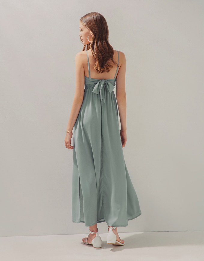Ethereal Tie-Back Maxi Dress