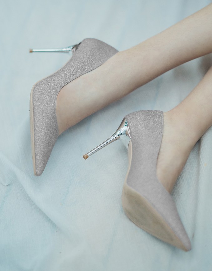 Classic Glittery Stilettos