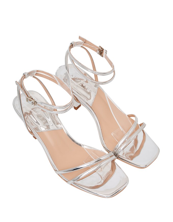 Ankle Strappy Mid-Heeled Sandals