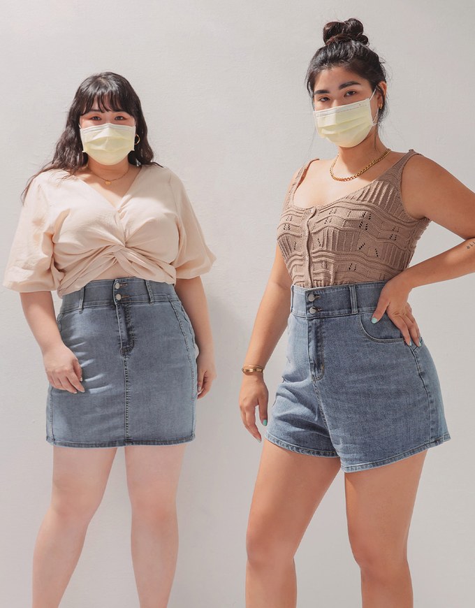 Breezy Cooling No Filter Denim Jeans Mini Skirt