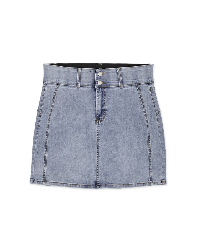 Breezy Cooling No Filter Denim Jeans Mini Skirt