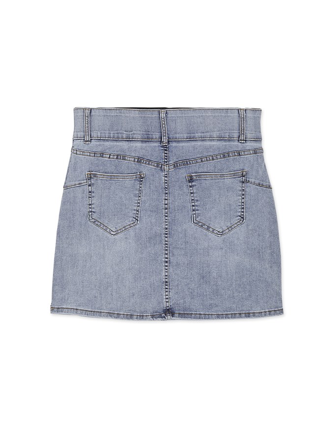 Breezy Cooling No Filter Denim Jeans Mini Skirt