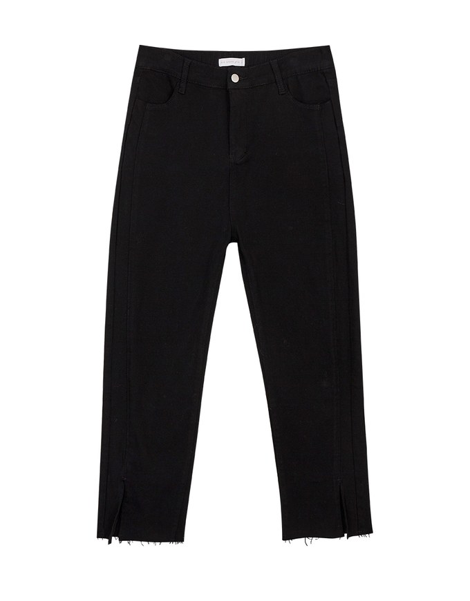 Iconic Side Slit Denim Jeans Pants