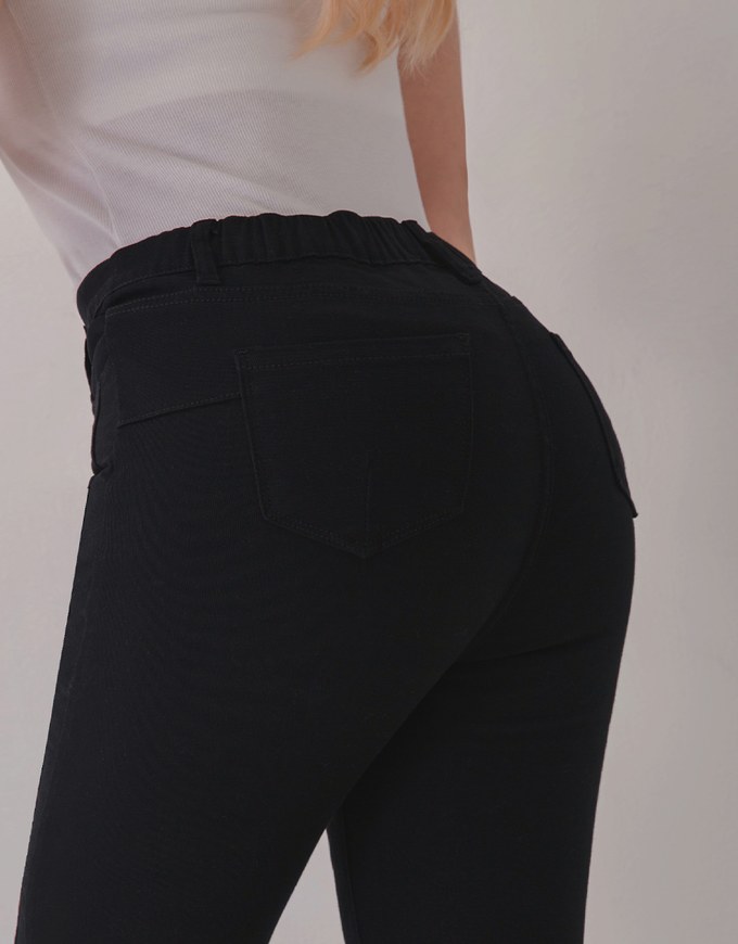 Iconic Side Slit Denim Jeans Pants