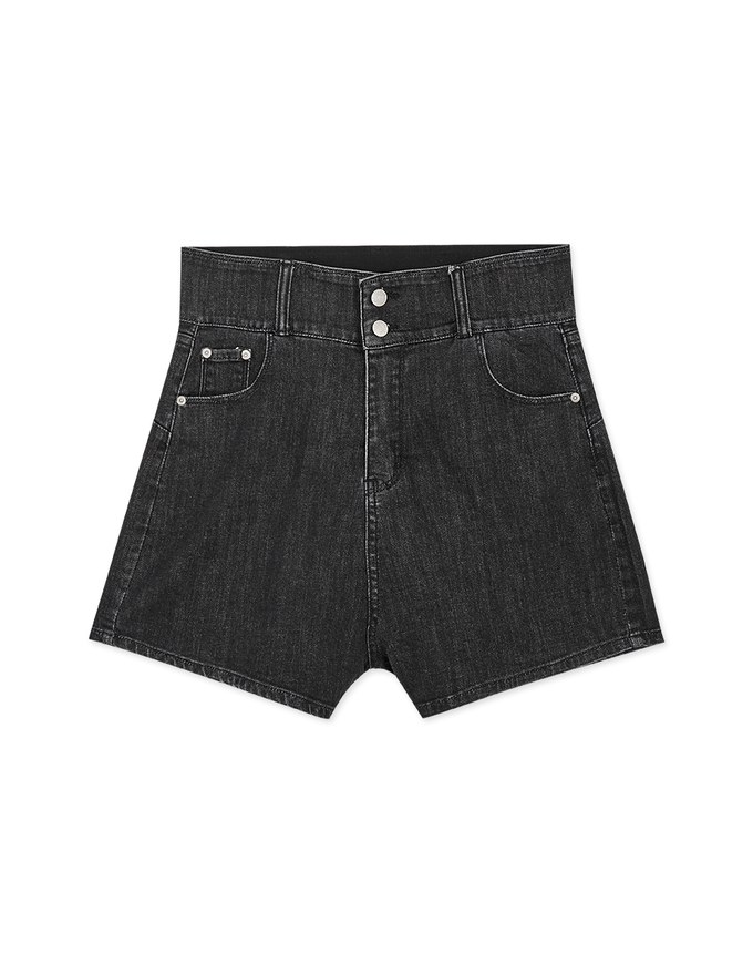 【Den!m LITE】Denim SHORTS Cooling Fabric Jeans Shorts Extra High Waisted No Filter