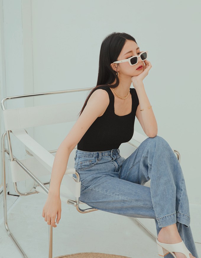Minimal Textured Tank Top