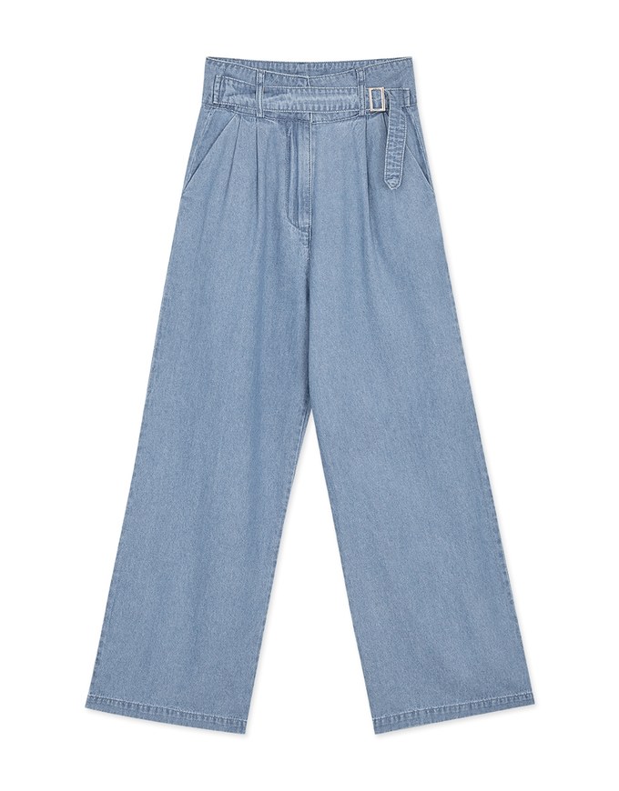 High Waisted Denim Jeans Flare Pants