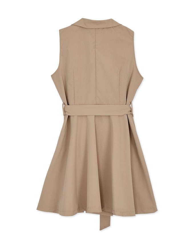 Lapel Dress (With Belt)