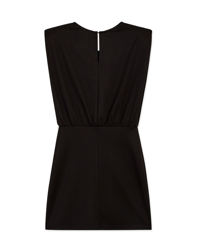 Edgy Smart Bodycon Dress (With Non-Detachable Shoulder Pads)