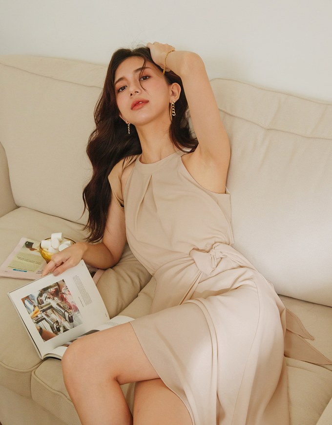 Halter Top & Wrap Skirt Set Wear