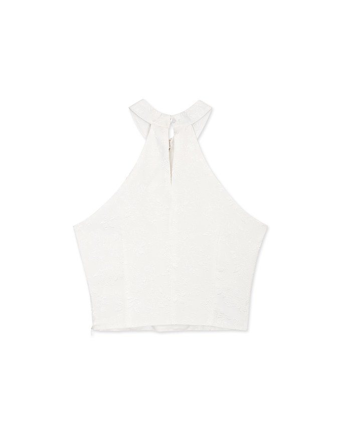 Qipao TOP Embossed Cheongsam Halter Neck Vest Cami Tank Top