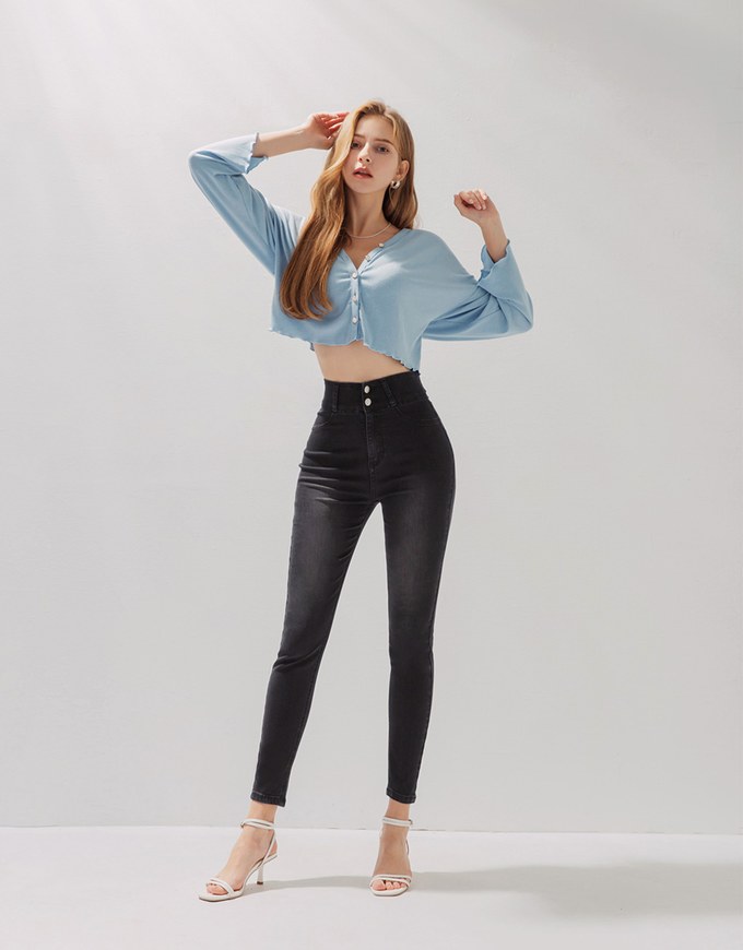 Tall Girl- No Filter Shape-Up Slimming Skinny-Fit Denim Jeans Pants 2.0 (With Butt Padding)