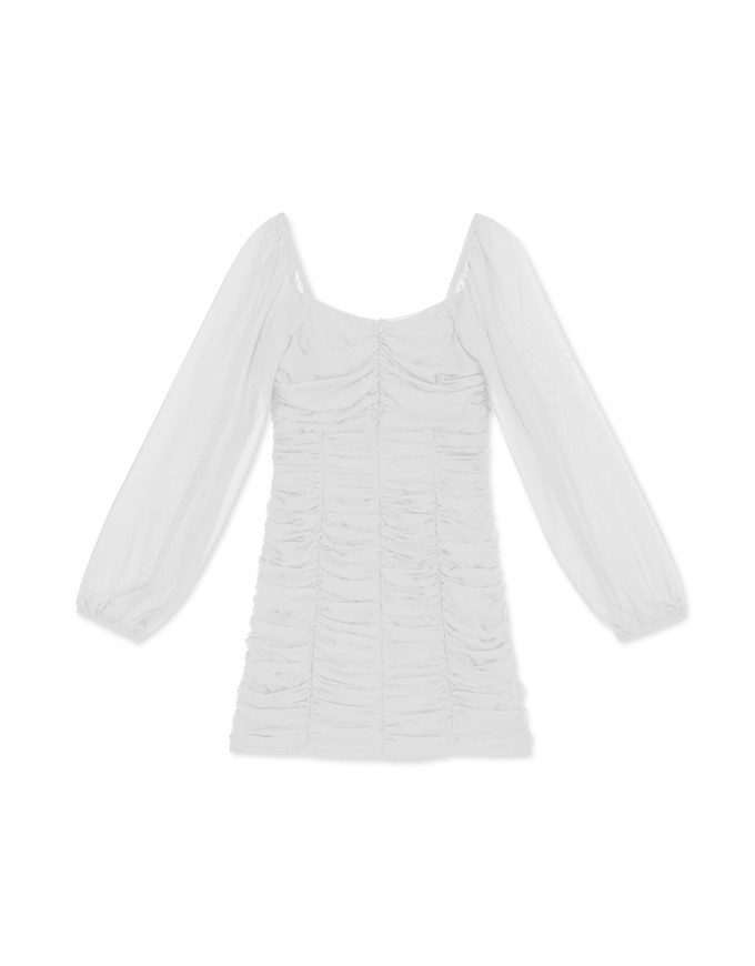 Sweetheart Ruched Bodycon Mini Dress(With padding)