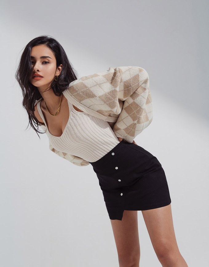 Casual Comfort Crop Knit Tank Top Set