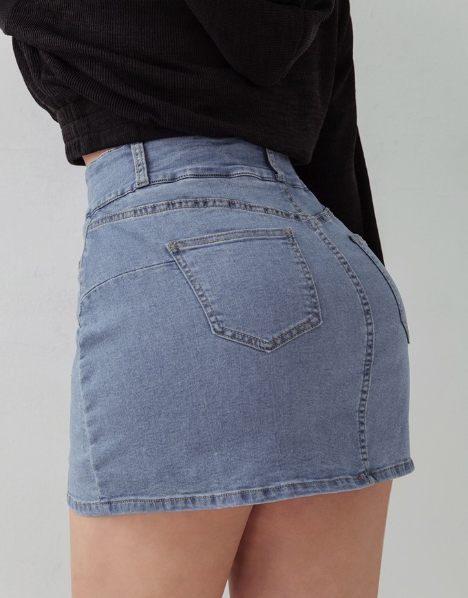 No Filter Shape-Up Slimming Denim Jeans Skort 2.0 (With Butt Padding)