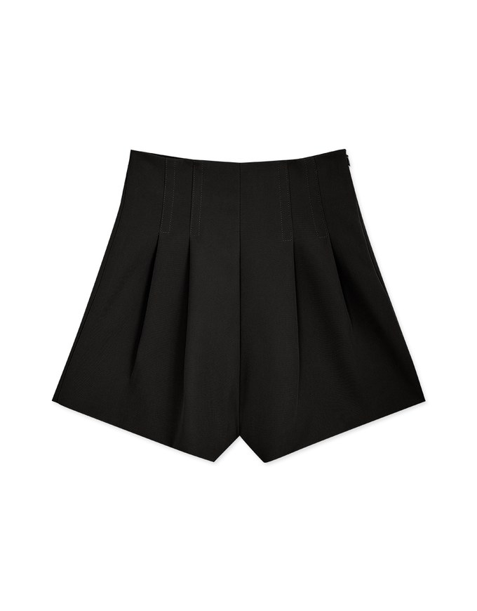 360° High Waisted Pleated Suit Short