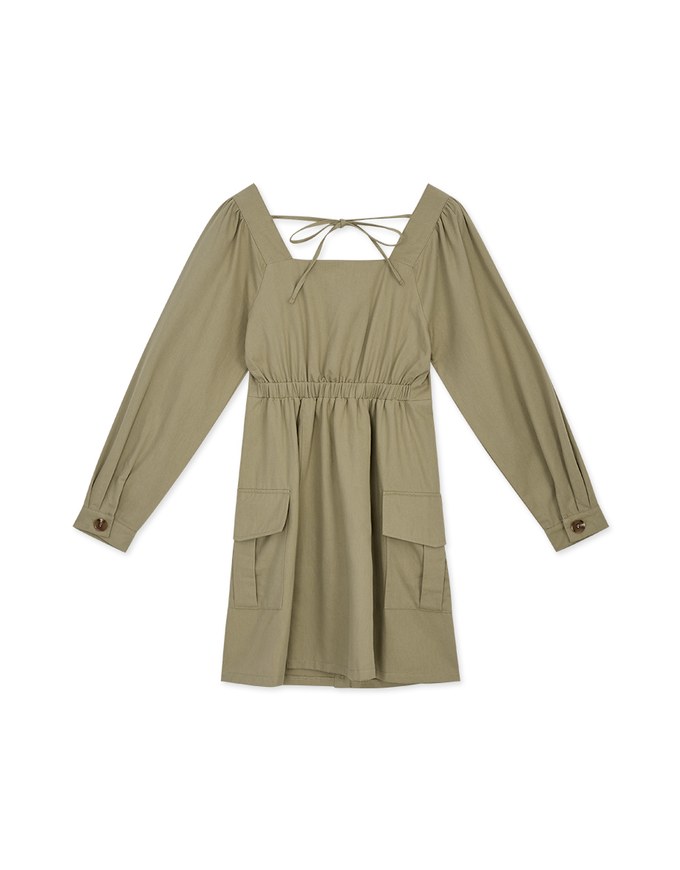 Vintage Button-Down Mini Dress
