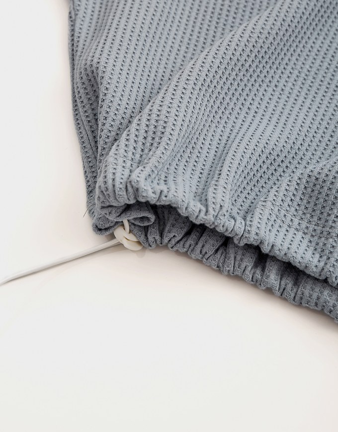 Stark Minimalism Zipped Cardigan + Short Set Wear